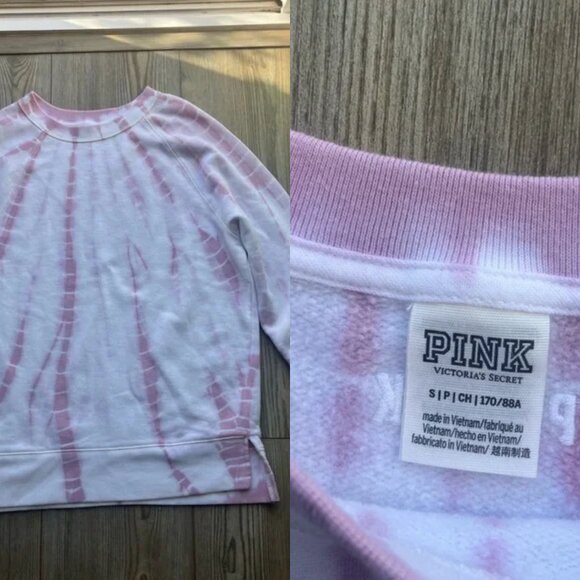 PINK Victoria's Secret Tops - PINK Victoria's Secret Lavender and White Top